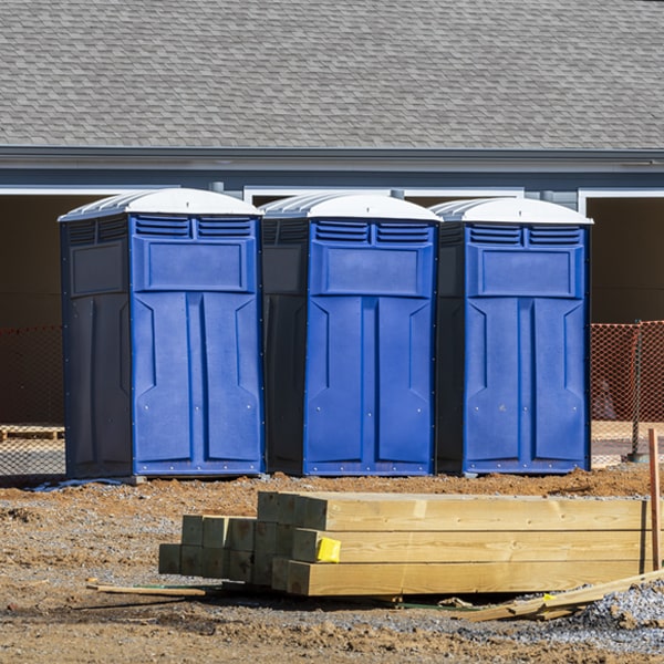 can i customize the exterior of the porta potties with my event logo or branding in Symmes